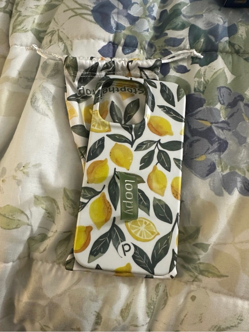 iPhone 14 Pro Max Loopy Case Lemon Pattern